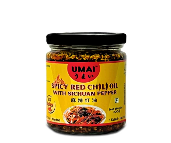 UMAI Red Chilli Oil with Sichuan Pepper 200g